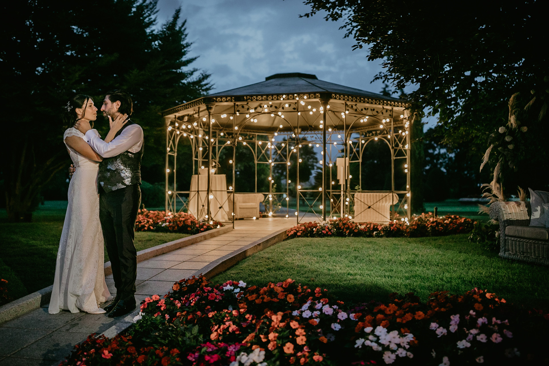 gazebo giardino esterno villa valenca